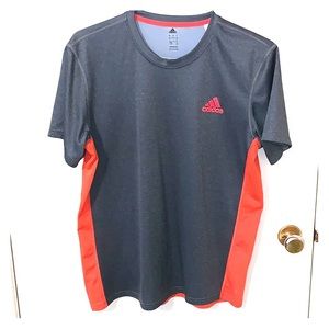 Adidas Men’s Grey & Red Tennis Shirt